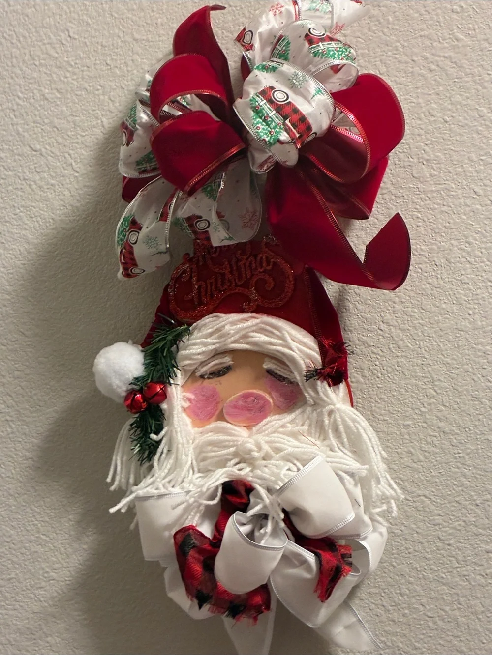 Christmas Santa  Tree, Wall, Door Hanging